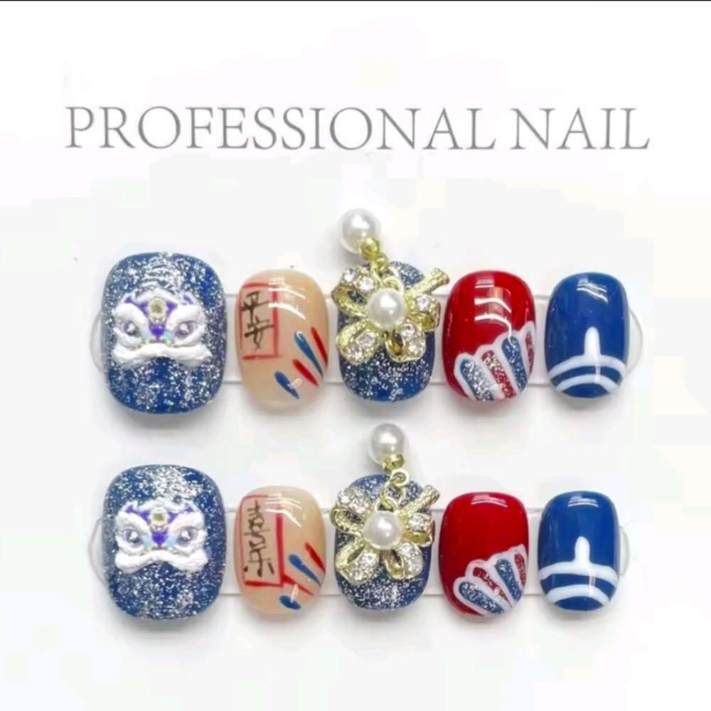 Chinese New Year Press on nails